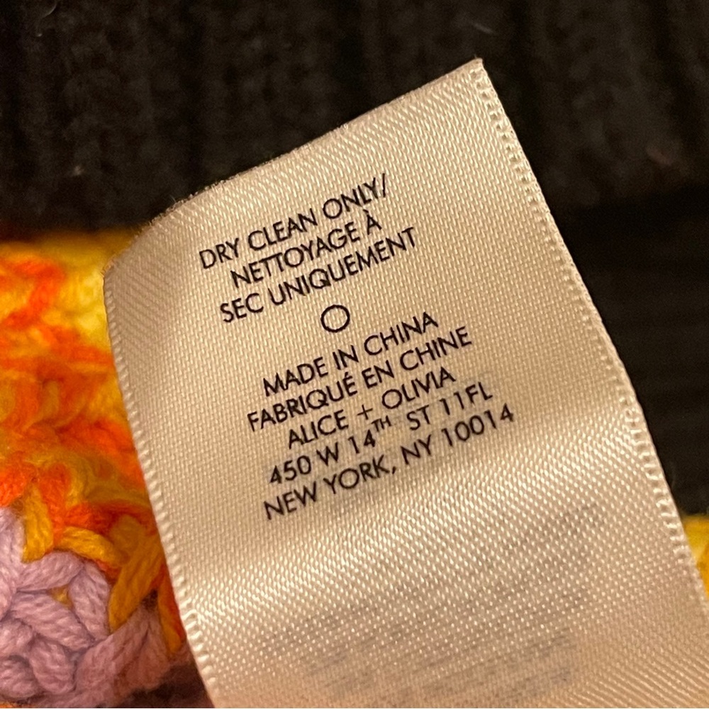 Alice + Olivia Barb Rainbow Striped Sweater Small - Picture 8 of 10